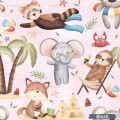 Animals on the beach exclusive pattern - Blush