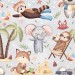 Animals on the beach exclusive pattern - Grey