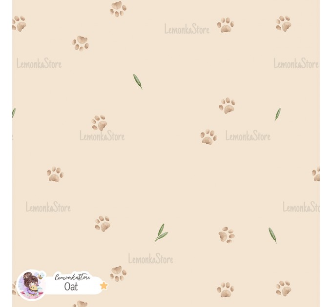 Basic Lion [Coordinate] seamless pattern - Oat