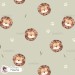 Basic Lion exclusive seamless pattern - Pistachio