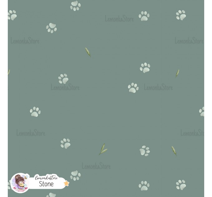 Basic Lion [Coordinate] seamless pattern - Stone