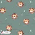 Basic Lion exclusive seamless pattern - Stone