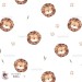 Basic Lion exclusive seamless pattern - White