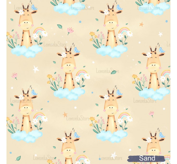  Bonnie giraffe exclusive pattern - Sand