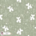 Childhood Adventure exclusive seamless pattern - Olive