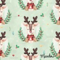 Christmas Deer exclusive seamless pattern - Meadow