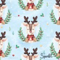 Christmas Deer exclusive seamless pattern - Sparkl