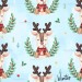 Christmas Deer exclusive seamless pattern - Winter