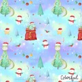 Christmas Dino exclusive seamless pattern - Colorful