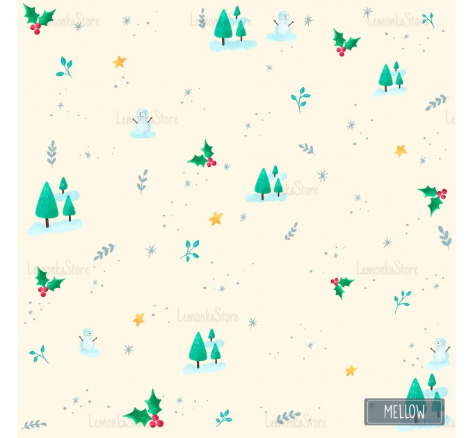 Christmas Forest exclusive [Coordinate] seamless pattern - Mellow