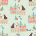 Christmas train exclusive seamless pattern - Meadow