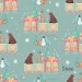 Christmas train exclusive seamless pattern - Stone