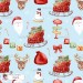 Christmas Favourites exclusive seamless pattern - Azure