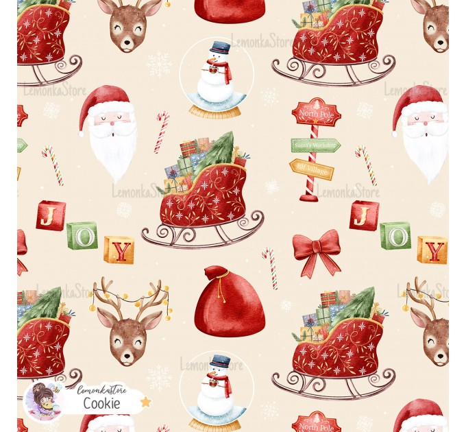 Christmas Favourites exclusive seamless pattern - Cookie