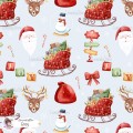 Christmas Favourites exclusive seamless pattern - Grey