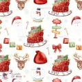 Christmas Favourites exclusive seamless pattern - Off-white