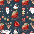 Christmas Favourites exclusive seamless pattern - Sage