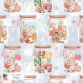 Christmas Jars exclusive seamless pattern - Frosty