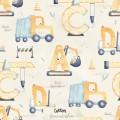 Construction-ABCD exclusive seamless pattern - Cotton