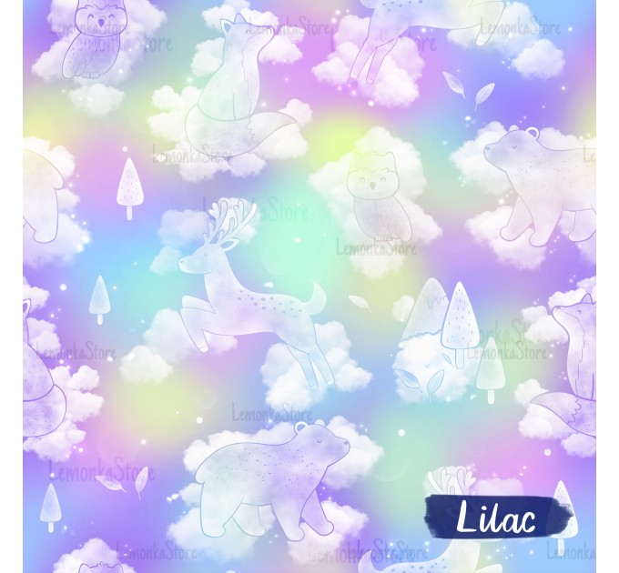 Dreams exclusive seamless pattern - Lilac