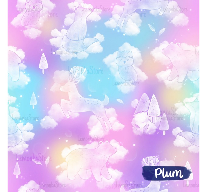 Dreams exclusive seamless pattern - Plum