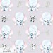 Elephant and panda toy exclusive seamless pattern - Pastel