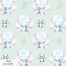 Elephant and panda toy exclusive seamless pattern - Soft