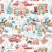 Christmas seamless pattern - Elf Village 