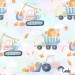 Fall trucks exclusive seamless pattern - Candy