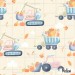 Fall trucks exclusive seamless pattern