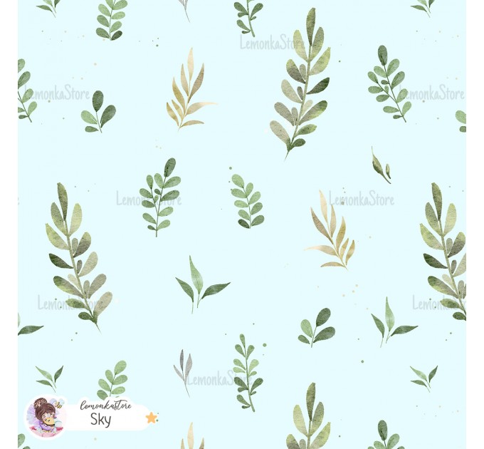 Forest spirit exclusive [Coordinate] seamless pattern - Sky