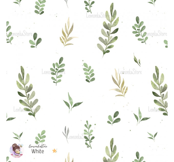 Forest spirit exclusive [Coordinate] seamless pattern - White