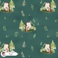 Forest spirit (Owl) exclusive [Coordinate] seamless pattern - Opal