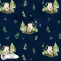 Forest spirit (Owl) exclusive [Coordinate] seamless pattern - Royal