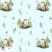 Forest spirit (Owl) exclusive [Coordinate] seamless pattern - Sky