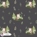 Forest spirit (Owl) exclusive [Coordinate] seamless pattern - Truffle 