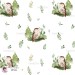 Forest spirit (Owl) exclusive [Coordinate] seamless pattern - White