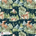 Forest spirit exclusive seamless pattern - Emerald