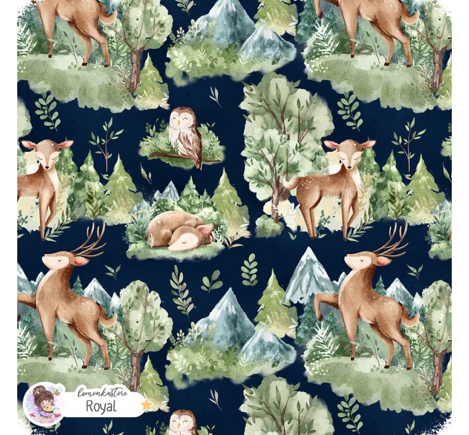 Forest spirit exclusive seamless pattern - Royal