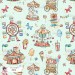 Fun Fair exclusive seamless pattern - Mint