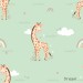 Giraffe Nicole exclusive seamless pattern - Dream