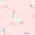 Giraffe Nicole Floral - Barely