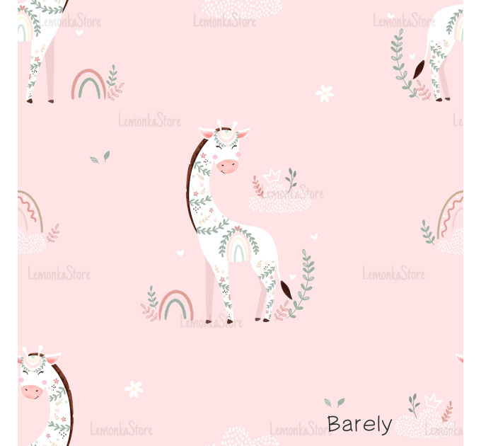 Giraffe Nicole Floral - Barely