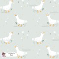 Goose and Dandelions exclusive seamless pattern - Ash