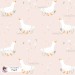 Goose and Dandelions exclusive seamless pattern - Peach