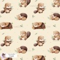 Little Beaver exclusive seamless pattern - Cream