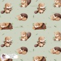 Little Beaver exclusive seamless pattern - Olive