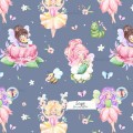 Little Fairies with flowers and bugs exclusive pattern