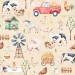 Little Farm exclusive seamless pattern - Farm