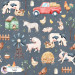 Little Farm exclusive seamless pattern - Sage